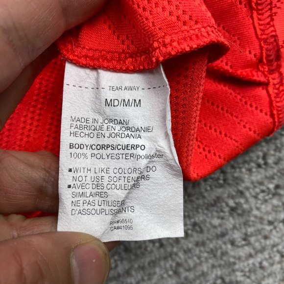 UNDER ARMOUR UA Running Shirt Men Medium M Neon Orange Breathable Perforated - Picture 5 of 10